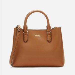 Lauren Ralph Lauren Women's Marcy II Mini Satchel - Lauren Tan/Monarch Orange